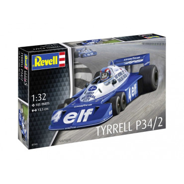 KIT PARA MONTAR REVELL TYRRELL P34/2 1/32 105 PEÇAS REV 07741